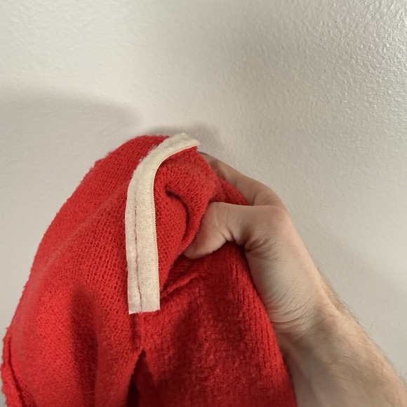 St john cardigan womens medium red bolero cropped wool open front shawl - Picture 11 of 11